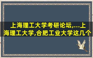 上海理工大学考研论坛,…上海理工大学,合肥工业大学这几个学校土木考研考哪所简单 上海理工大学考研论坛,…上海理工大学,合肥工业大学这几个学校土木考研考哪所简单