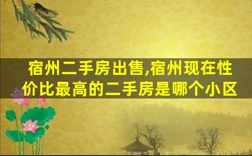 宿州二手房*,宿州现在性价比最高的二手房是哪个小区 宿州二手房*,宿州现在性价比最高的二手房是哪个小区