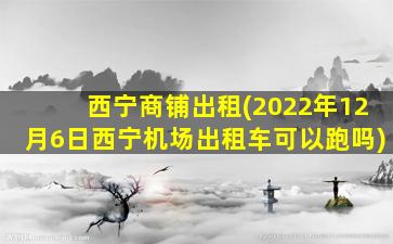 西宁商铺出租(2022年12月6日西宁机场出租车可以跑吗)插图